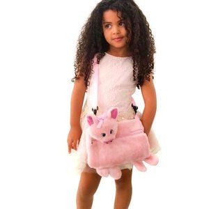 3-in-1 Cuddly Fun Muff/Handbag/Plush Pink Piglet